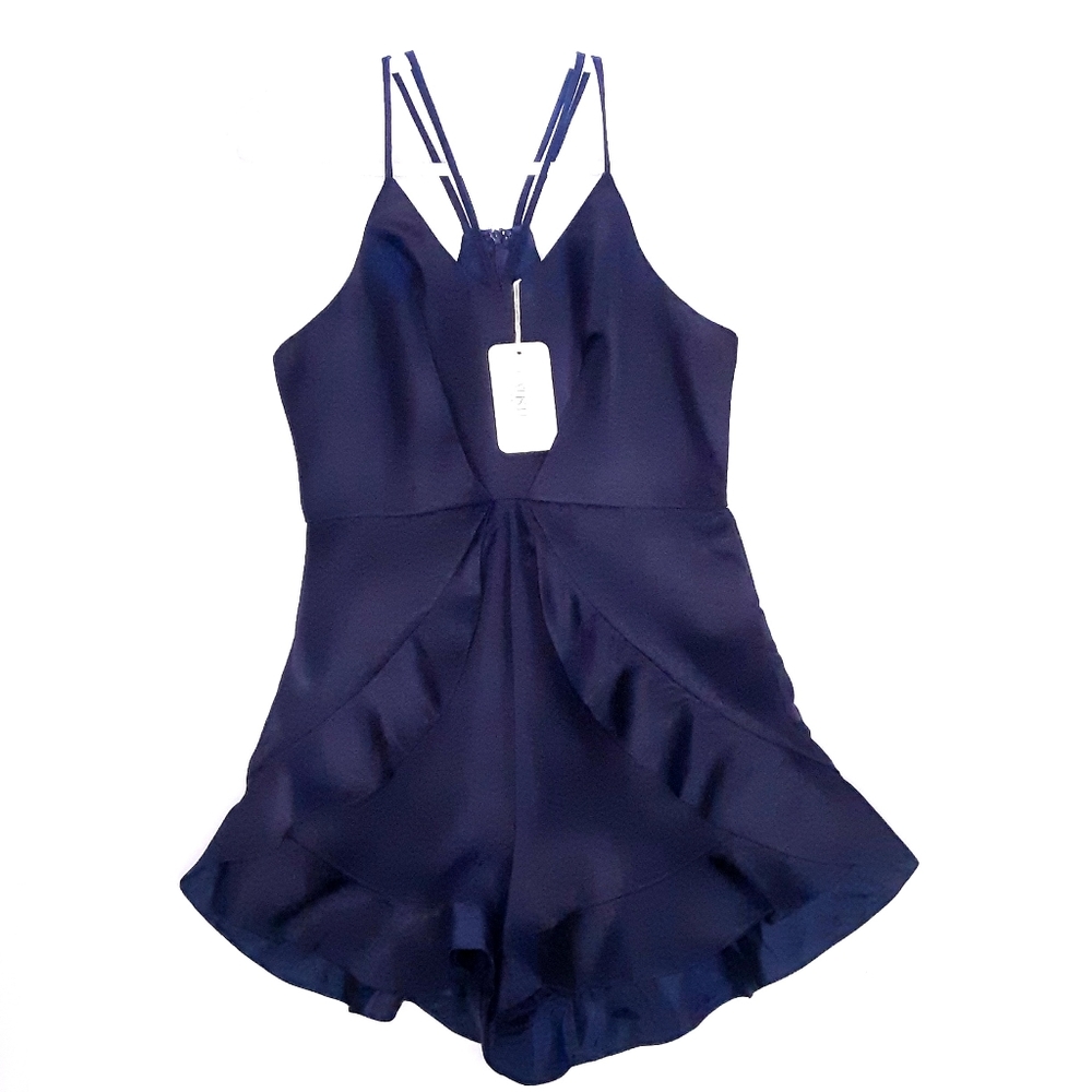 💎L'Atiste Ruffle Spaghetti Strap Romper